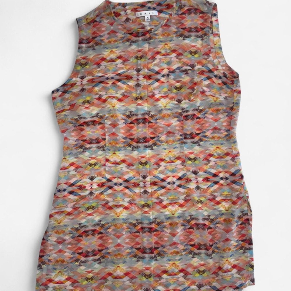 ✨ Cabi "Avery" (#760) Sleeveless Tunic Blouse ✨
